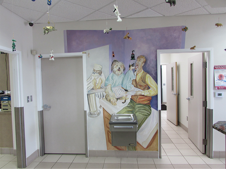 Animal Medical Center of Troy mural